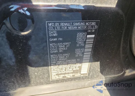 2018 Nissan Rogue S из США, поврежденный, VIN KNMAT2MT8JP585222